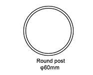 A: Round post
