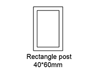 B: Rectangle post