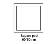 B: Square post